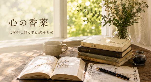 詩や本、言葉を通して心を見つめるための読みもの「心の香薬」